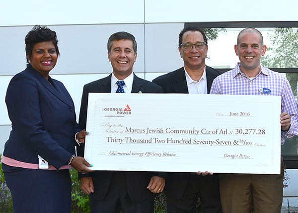 one-big-check-grants-to-green-success-at-marcus-jewish-community